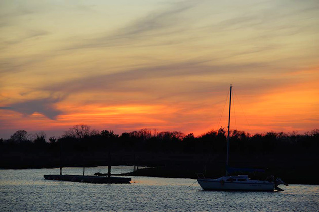 Sunset over Cape Island Creek